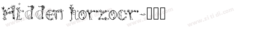 Hidden horzocr字体转换